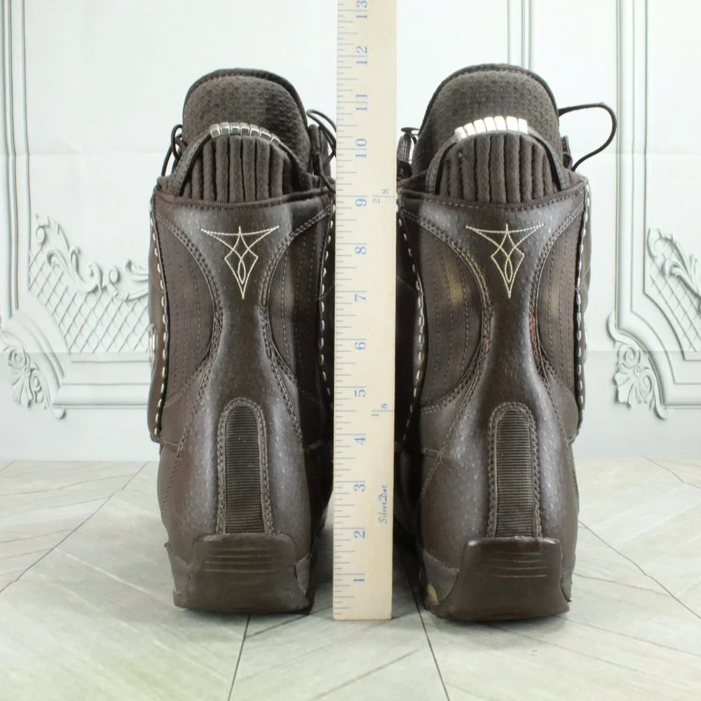 Burton Supreme Brown Leather Nylon Snowboard Boots Size 6.5 - Picture 8 of 9